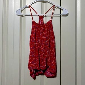 Red white and blue tank top lightly worn extra small no boundaries